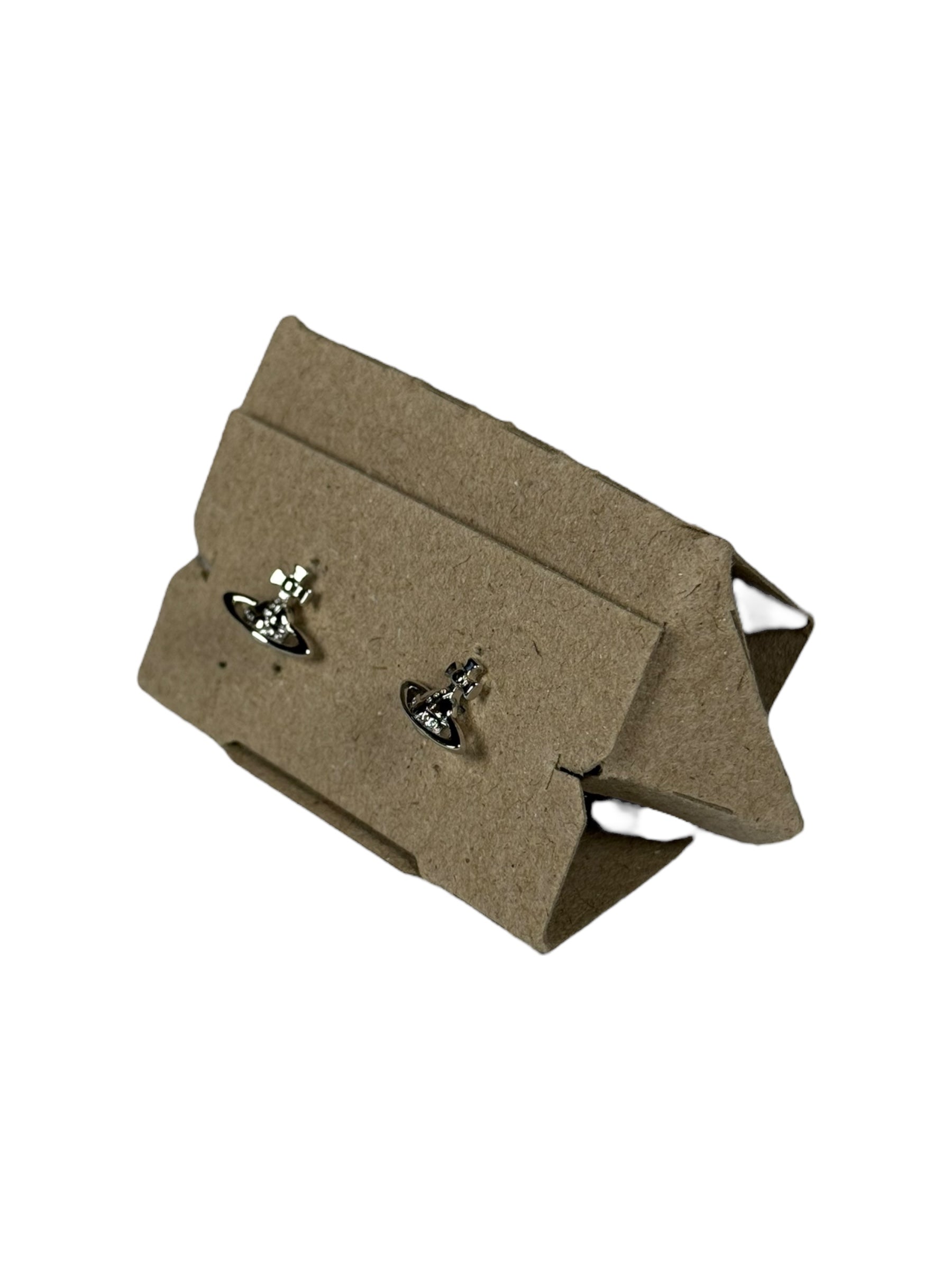 Vivienne Westwood Mini Bas Relief Silver Earrings