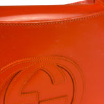 Gucci Orange Patent Leather Hobo Bag