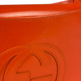 Gucci Orange Patent Leather Hobo Bag