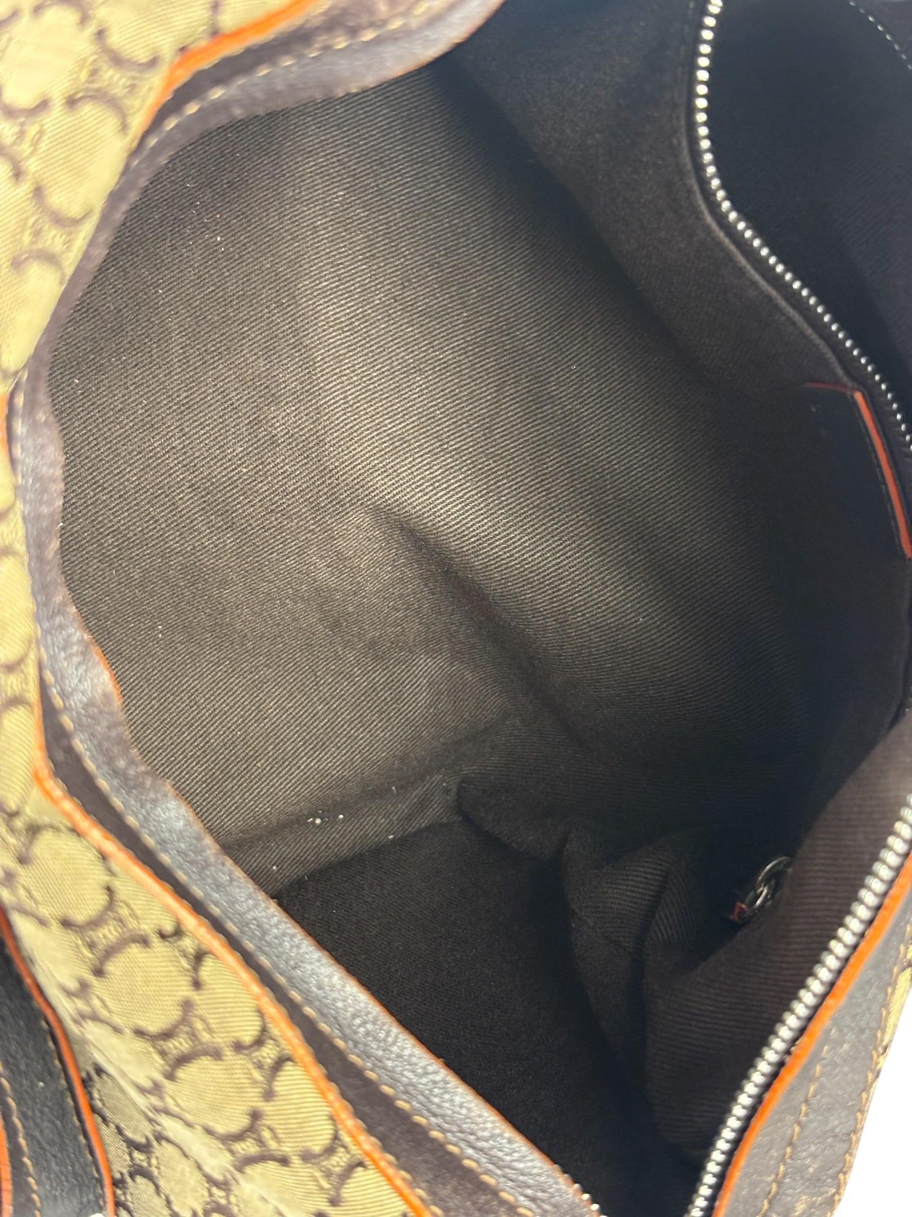 Celine Vintage Canvas Macadam Messenger Bag