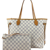 Louis Vuitton Neverfull MM Damier Azure Rose Interior w/ Pouch