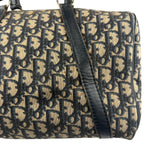 Christian Dior Vintage Canvas Monogram Trotter Oblique Boston Hand Bag