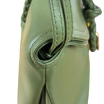 Bottega Veneta Baby Liberta Green Leather Shoulder Bag