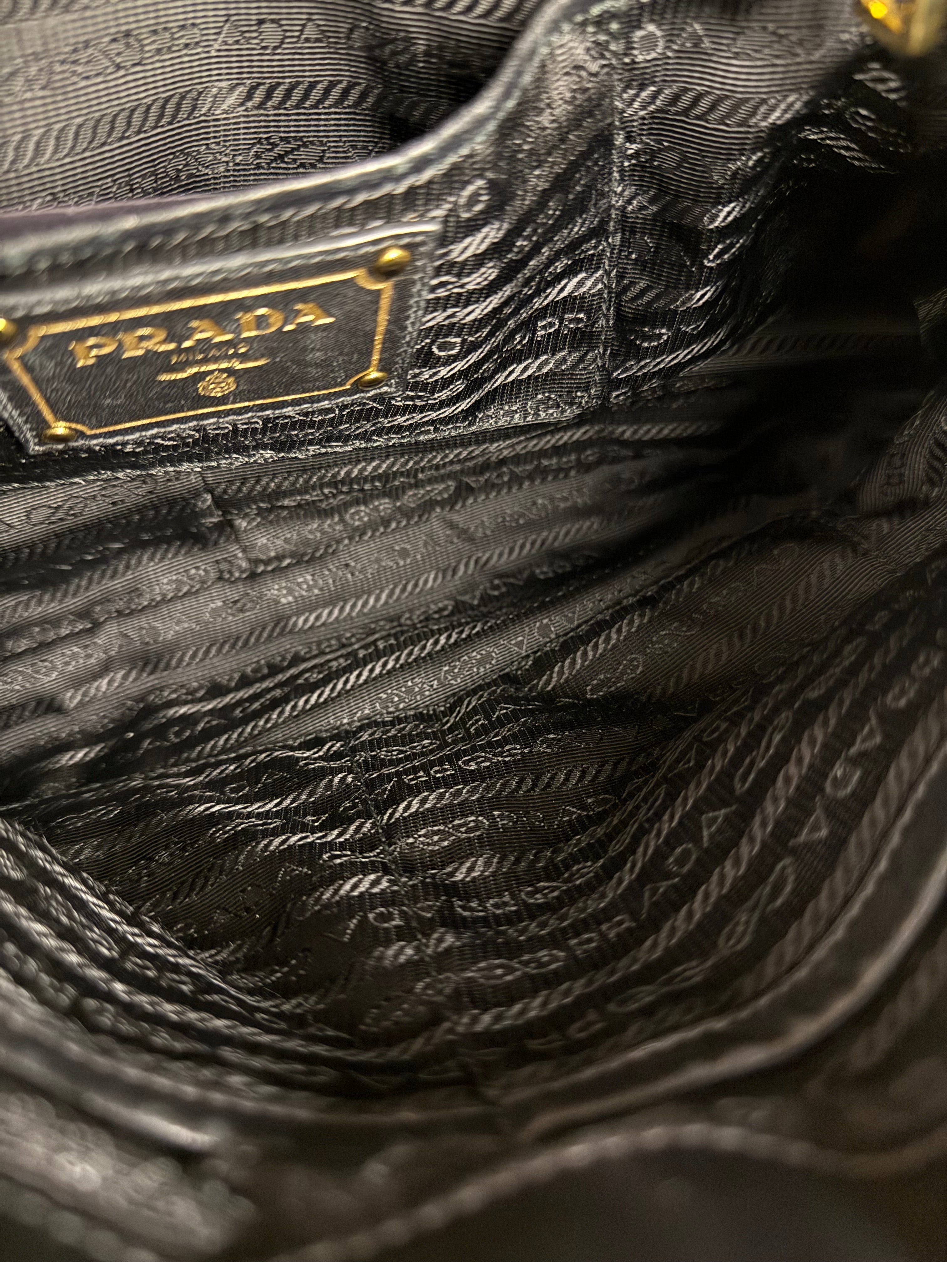 Prada Black Nappa Leather Handbag
