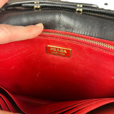 Prada Saffiano Lux Bow Crossbody Wallet