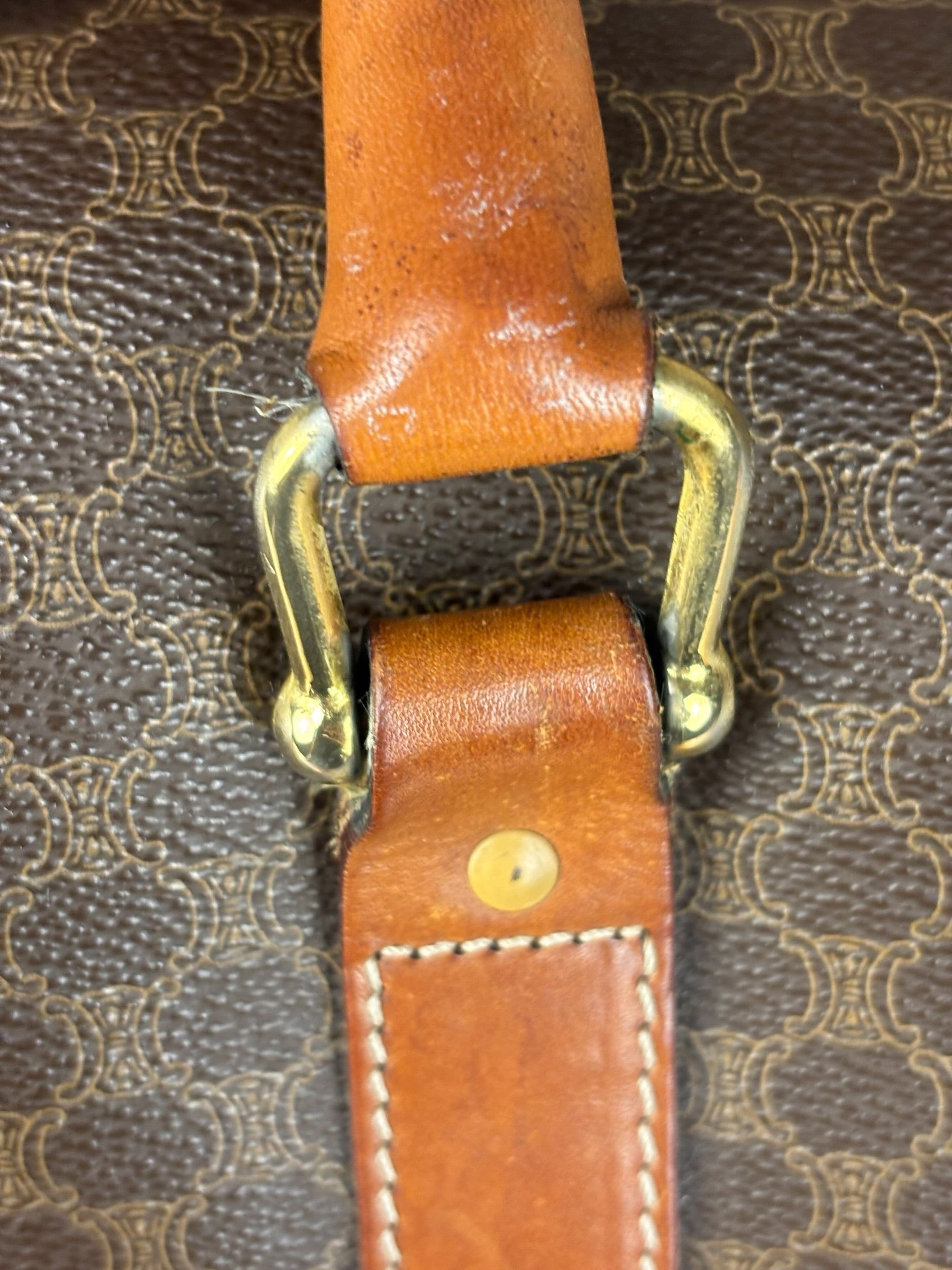 Celine Vintage Macadam Weekender Travel Bag