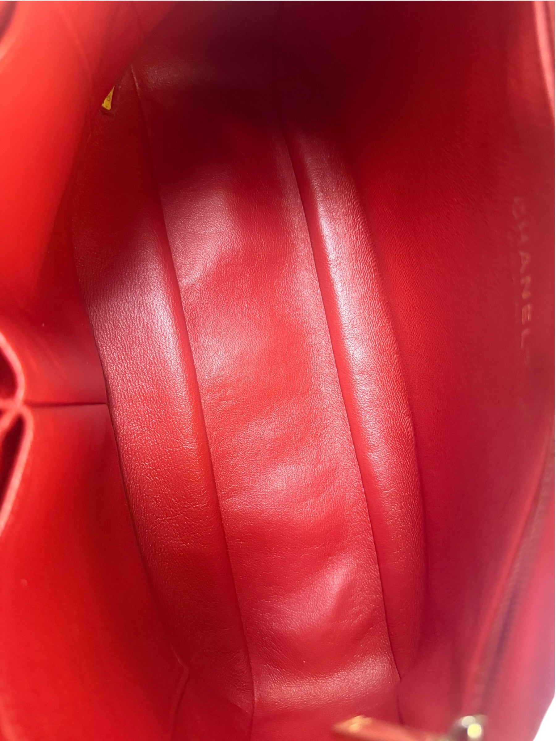 Chanel Red Quilted Leather Camera Bag 2012