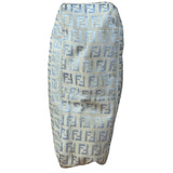 Fendi Vintage Blue Zucca Print Baguette