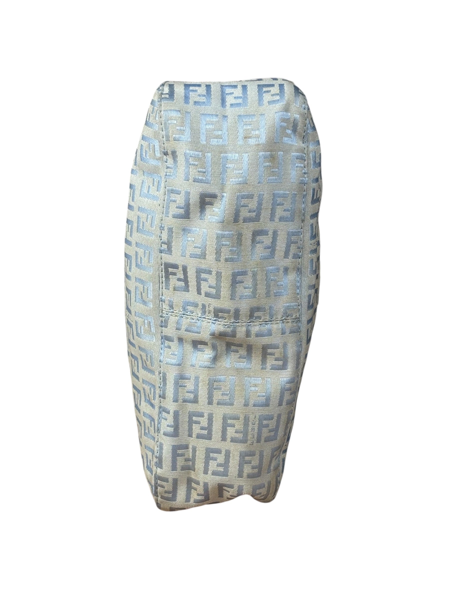 Fendi Vintage Blue Zucca Print Baguette