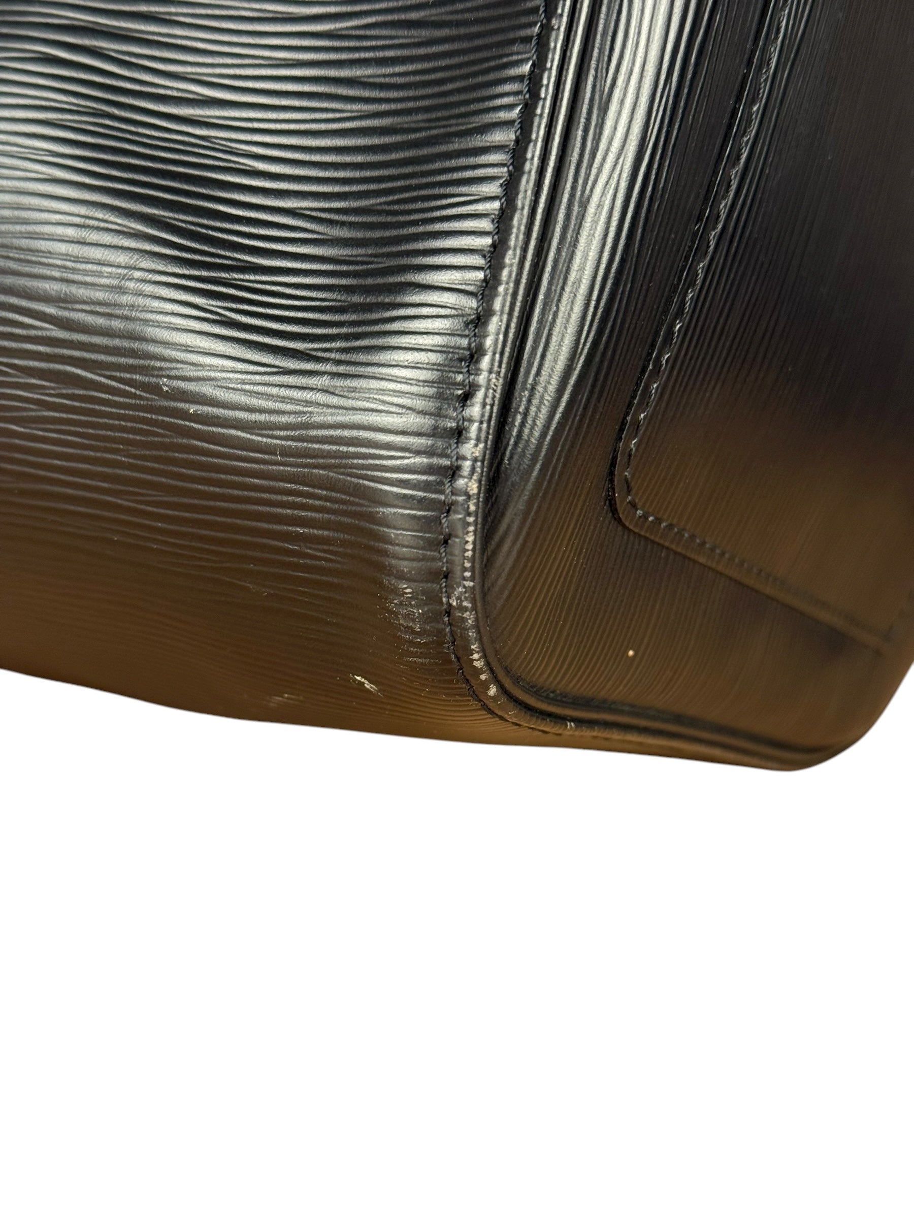 Louis Vuitton Noir Epi Leather Keepall 55