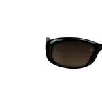 Christian Dior Vintage Black Oval Frame Sunglasses