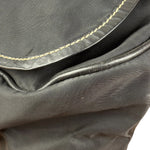 Damaged Prada Vintage Black Tessuto Nylon Leather Trim Saddle Flap Shoulder Bag