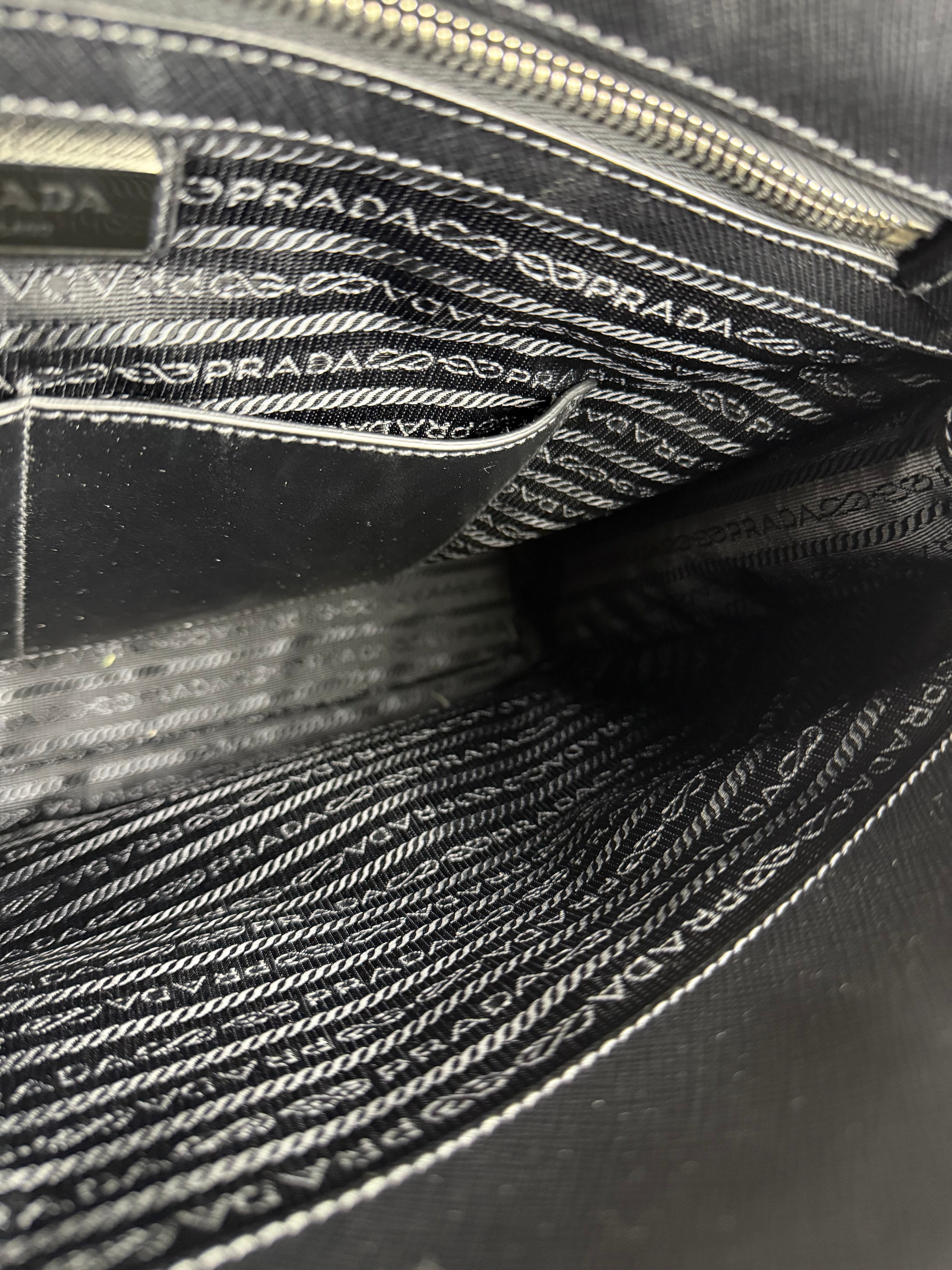 Prada Black Saffiano Leather Galleria Tote