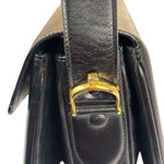 Celine Vintage Black Leather Shoulder Bag