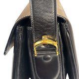 Celine Vintage Black Leather Shoulder Bag