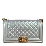 Chanel Medium Quilted Iridescent Boy Bag