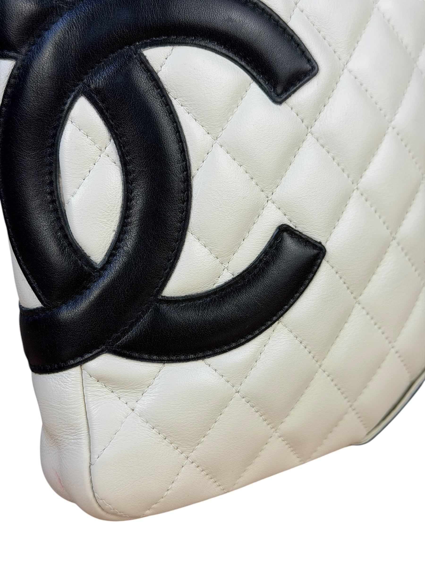 Chanel Vintage Leather Cambon Ligne Crossbody/Shoulder Bag-2008