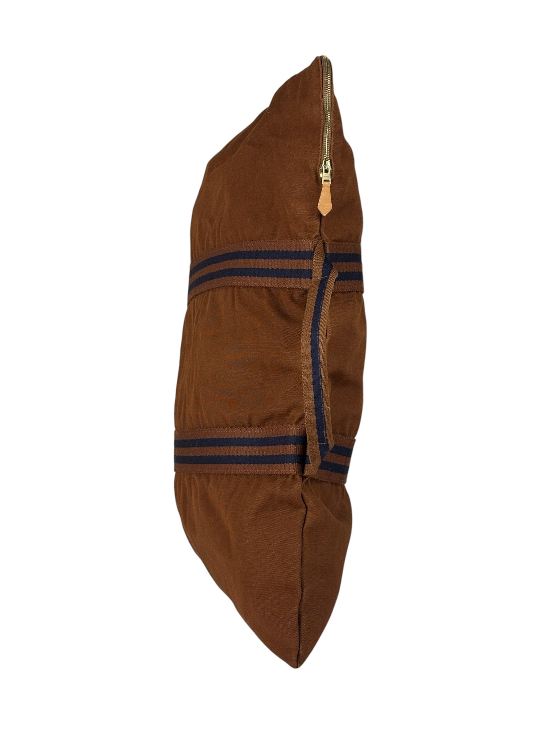 Hermes Vintage Brown Canvas Fourre Tote