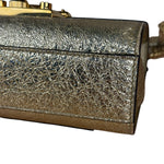 Gucci Gold Metallic Padlock Small Chain Shoulder Bag