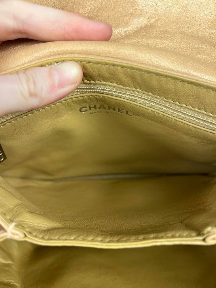 Chanel Beige Bijoux Accordion Flap Bag 2008