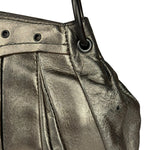 Bottega Veneta Metallic Pleated Shoulder Bag