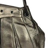 Bottega Veneta Metallic Pleated Shoulder Bag