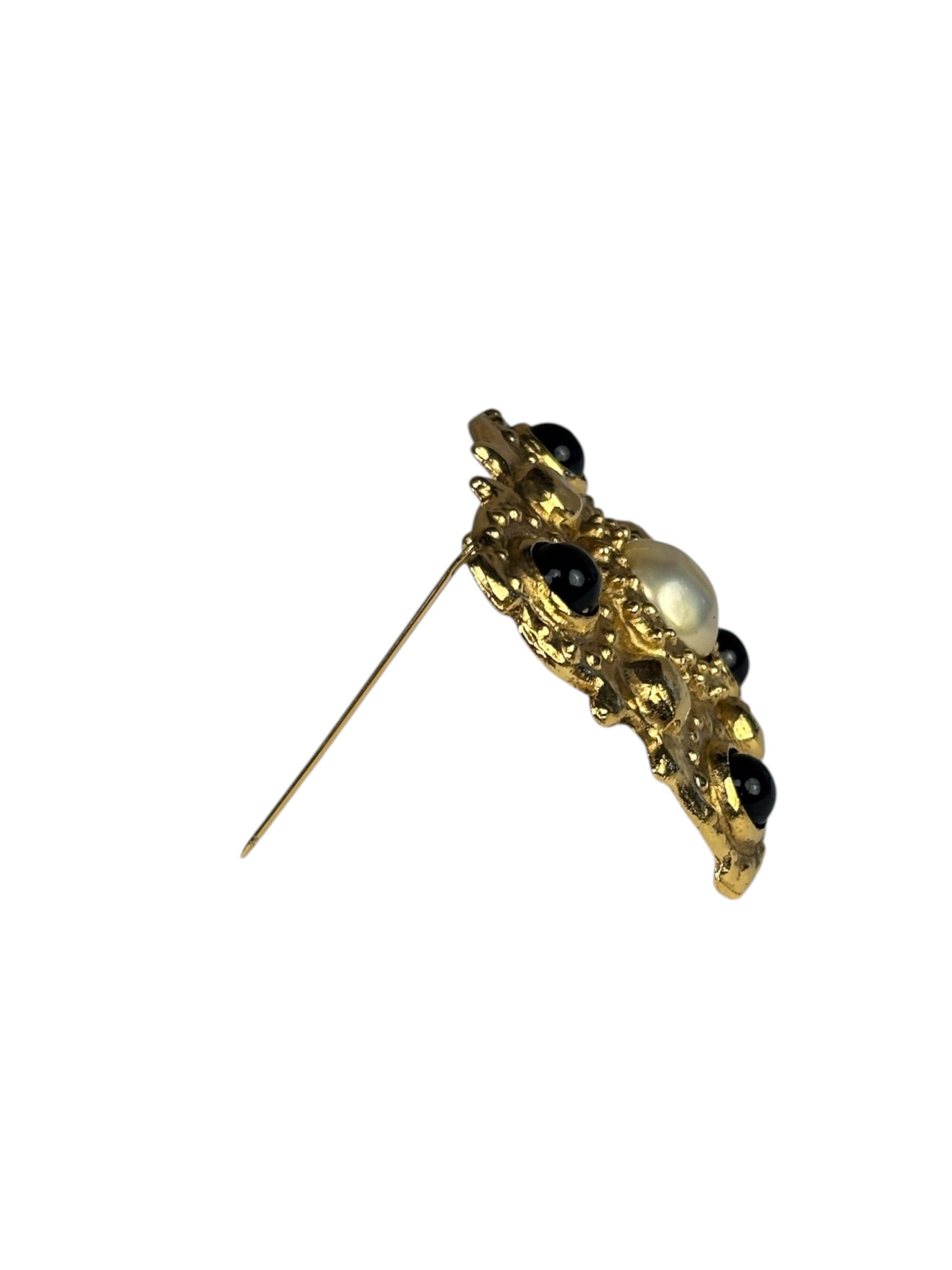 Chanel Collection 23 Baroque-Style Gold Plated Brooch