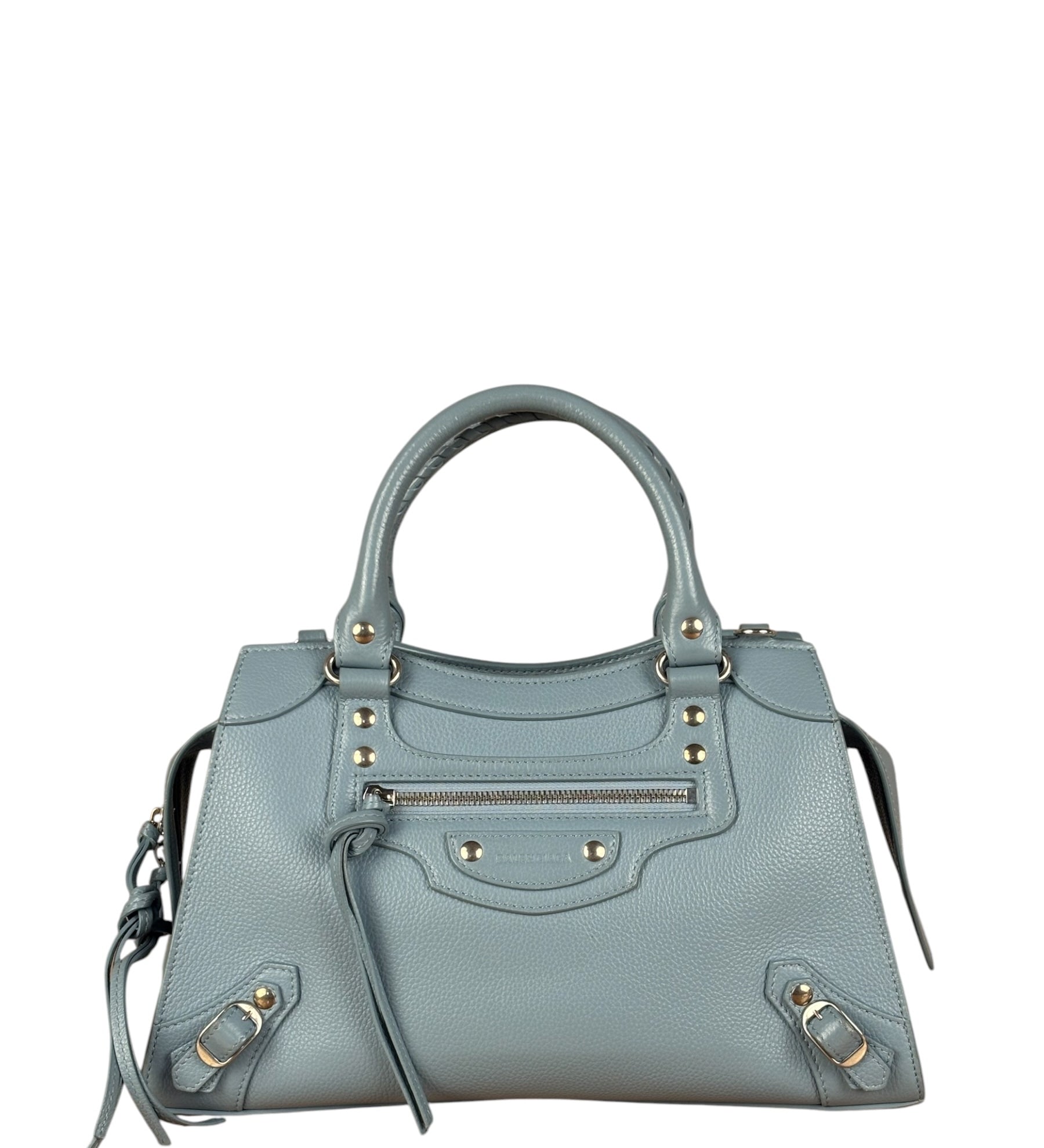 Balenciaga Light Blue Leather Neo Classic City Bag