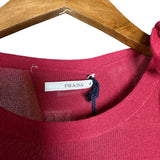 Prada Ribbed Bow Short Sleeve