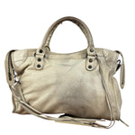 Balenciaga Vintage Almond Beige Leather Small City Two-Way Bag