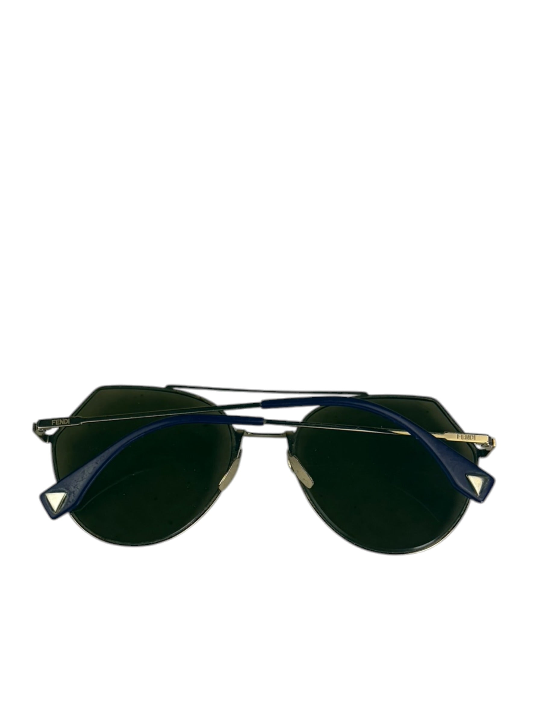 Fendi Gold-Toned Eyeline Aviator Sunglasses FF0494/S