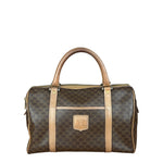 Celine Brown Leather Boston Handbag