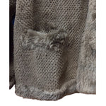 Flash Moonbat Brown Rabbit Fur Reversible Coat