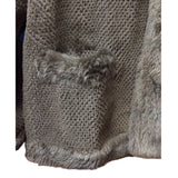 Flash Moonbat Brown Rabbit Fur Reversible Coat