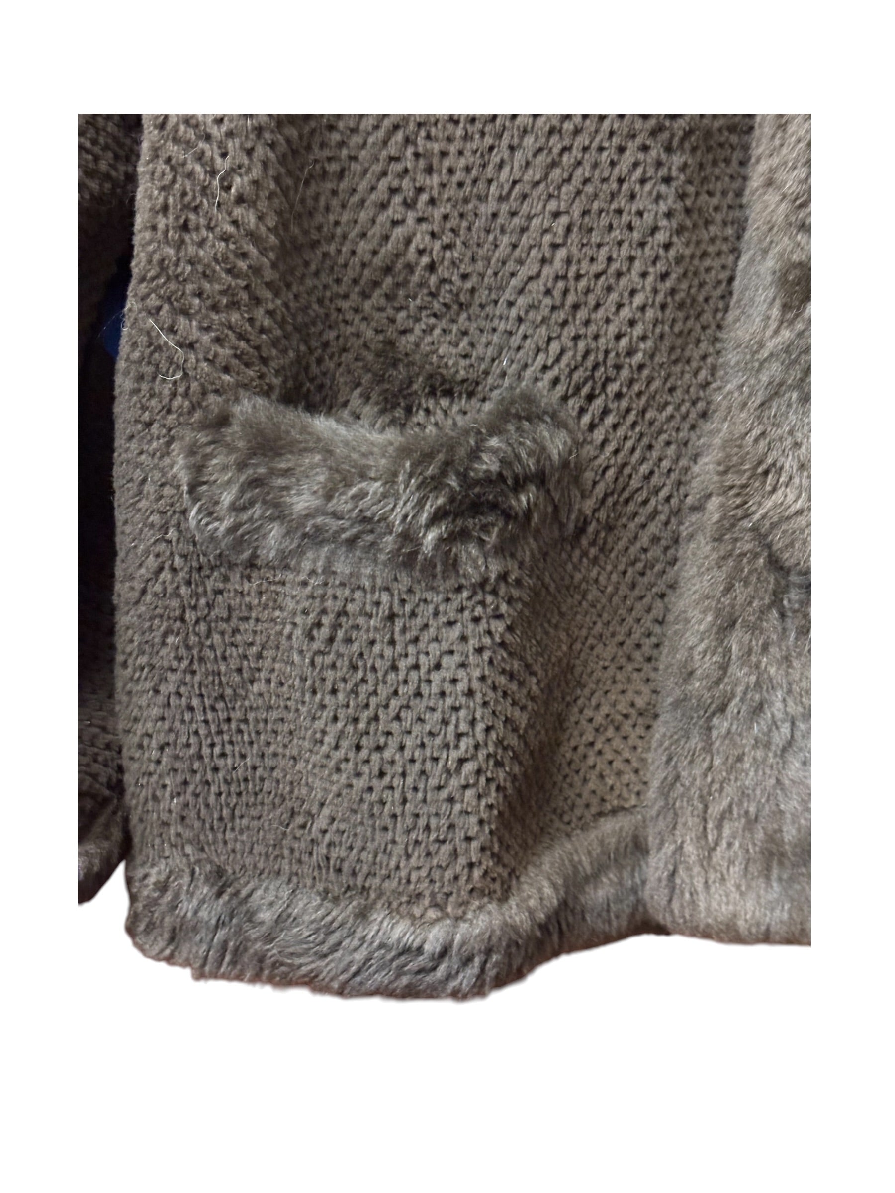 Flash Moonbat Brown Rabbit Fur Reversible Coat