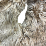 Vintage Beige Suede Fur-Lined Vest