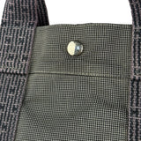 Hermes Herline Canvas Tote Grey