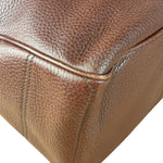 Celine Brown Pebbled Leather Boogie Handbag