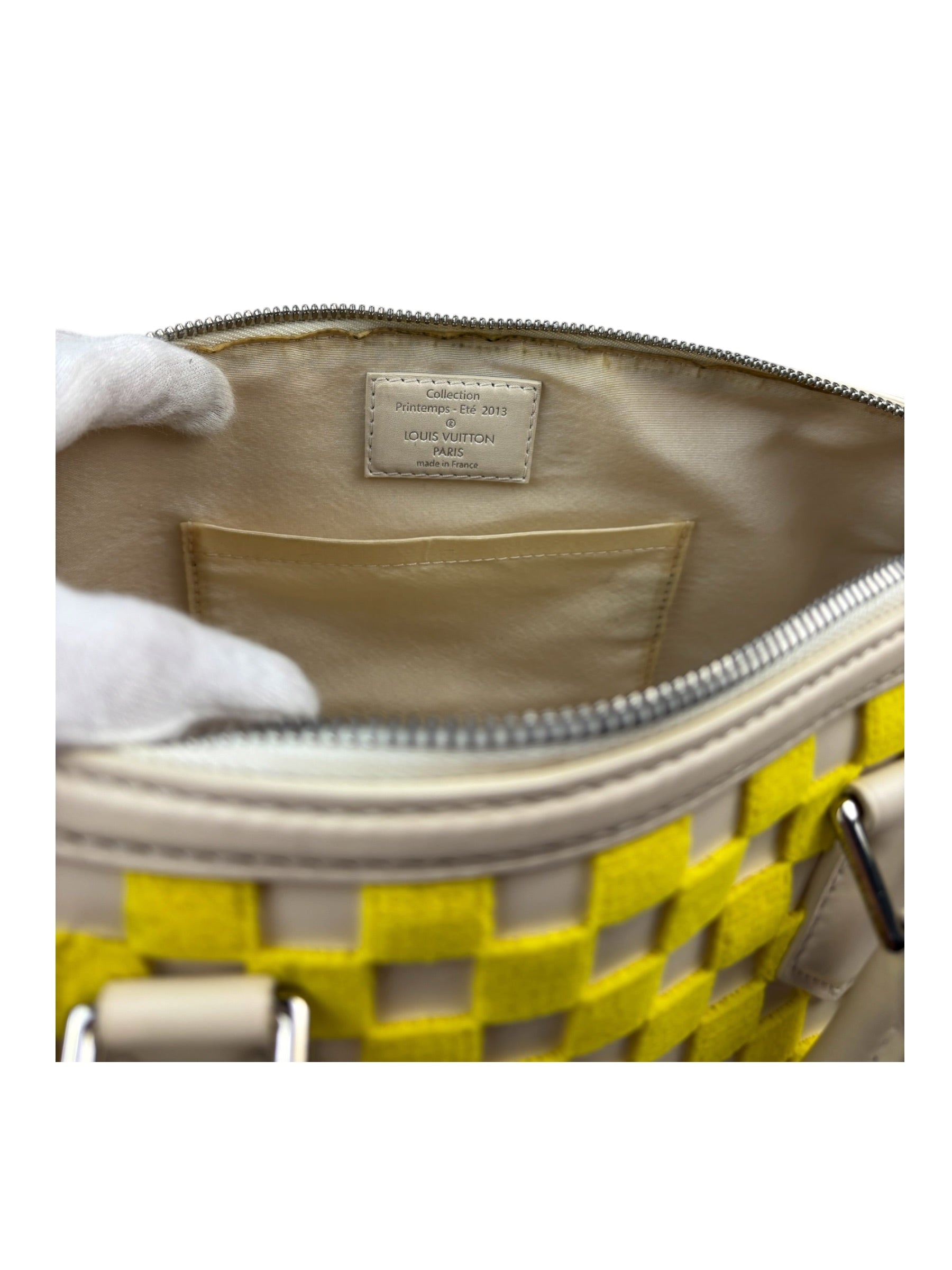 Louis Vuitton Yellow Damier Cube East/West Speedy