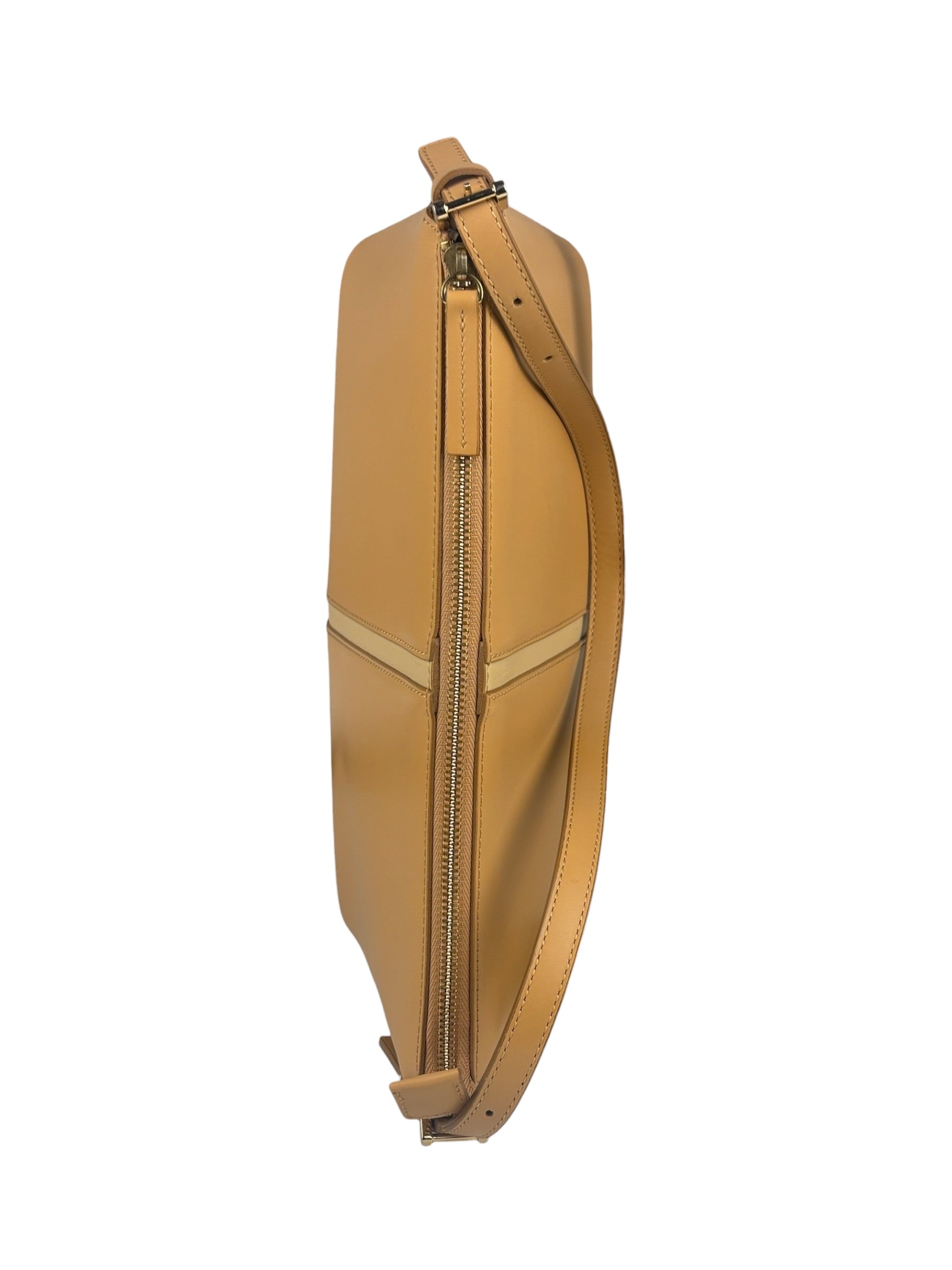 Burberry Vintage Beige Leather Shoulder Bag
