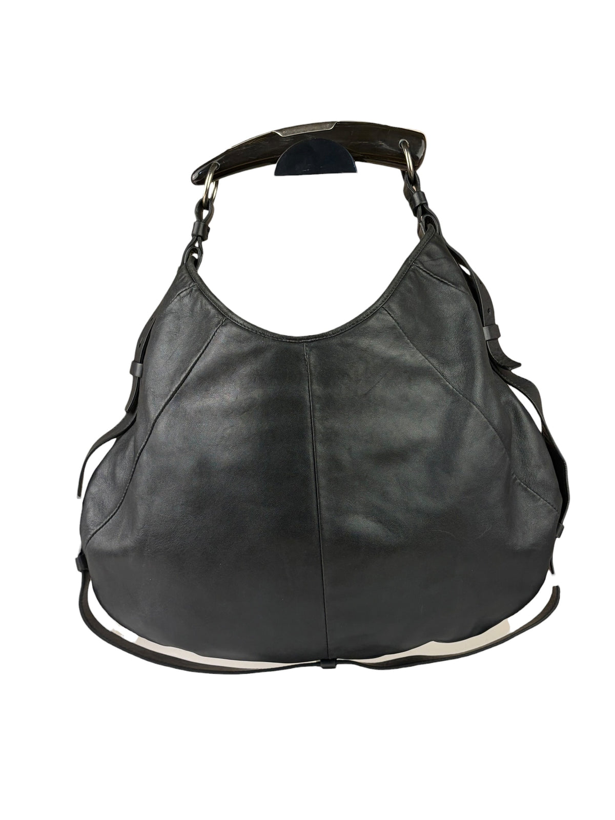 Yves Saint Laurent Black Mombassa Hobo Bag