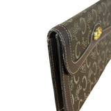 Celine Vintage Canvas Snap Trifold Wallet