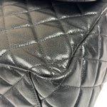 Chanel Black Quilted Caviar Jumbo Flap Bag 2021