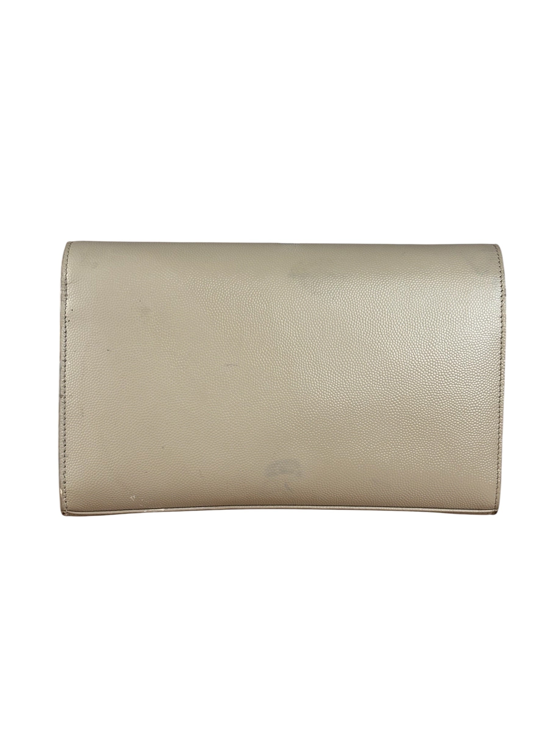 Yves Saint Laurent Cream Embossed Leather KateCrossbody Bag
