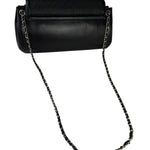 Chanel Black Leather Mademoiselle Accordion Flap Bag 2000