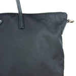 Prada Black Tessuto Nylon Zip Tote Large