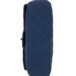 Chanel Blue Jersey Classic Flap Shoulder Bag 2009