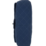 Chanel Blue Jersey Classic Flap Shoulder Bag 2009