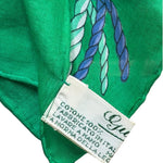 Gucci Green Cotton Rope & Anchor Scarf