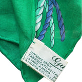Gucci Green Cotton Rope & Anchor Scarf